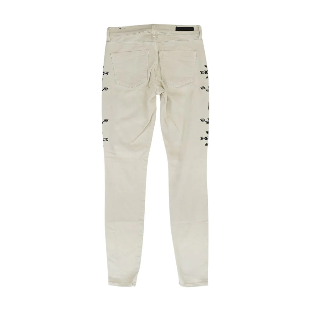 Ivory Mid Rise Jeans - Image 2