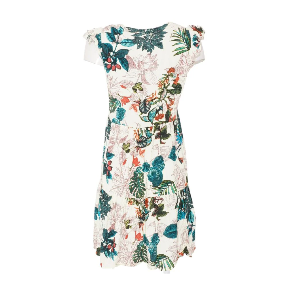 Ivory Tropical Mini Dress - Image 2