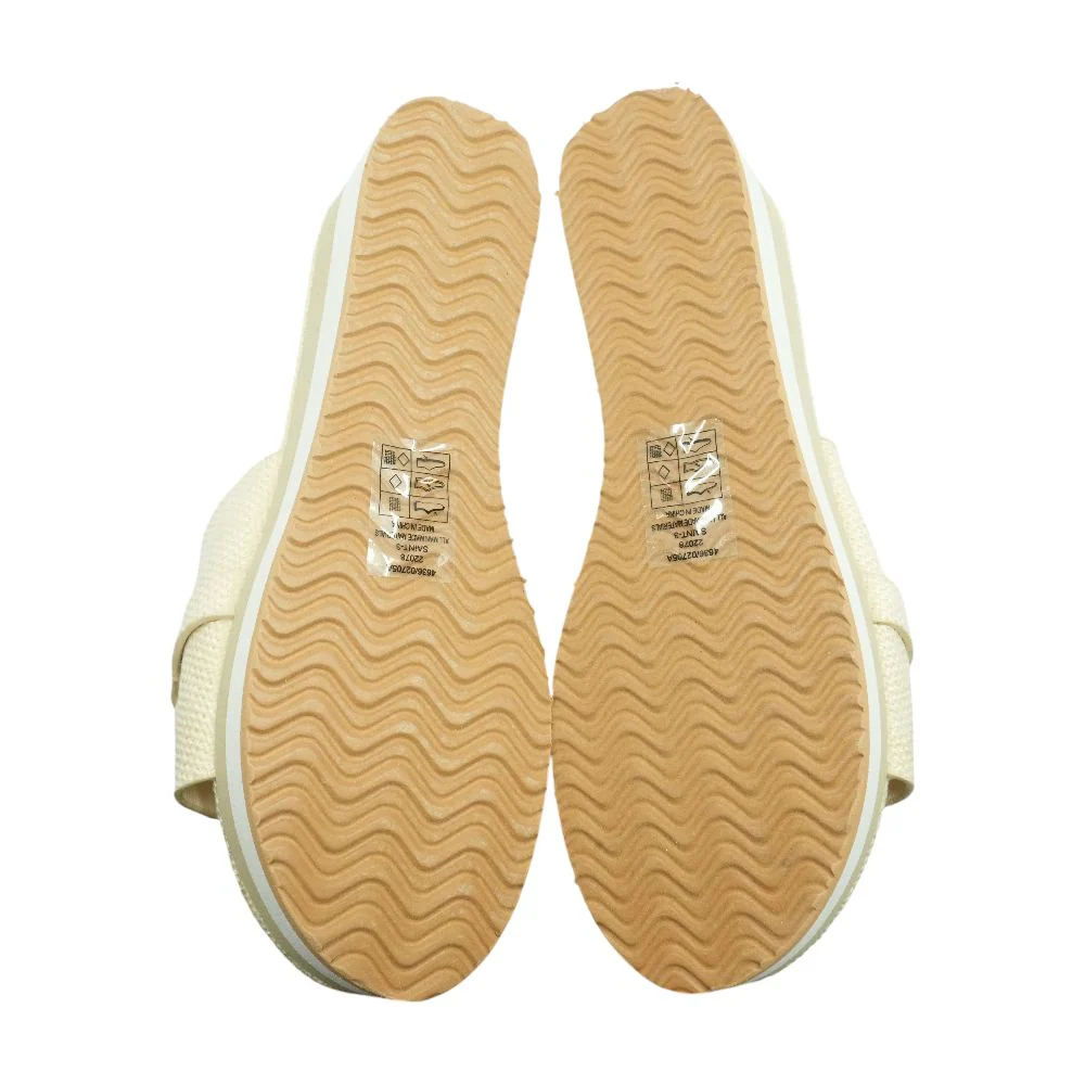 Ivory Wedged Sandals - Image 3