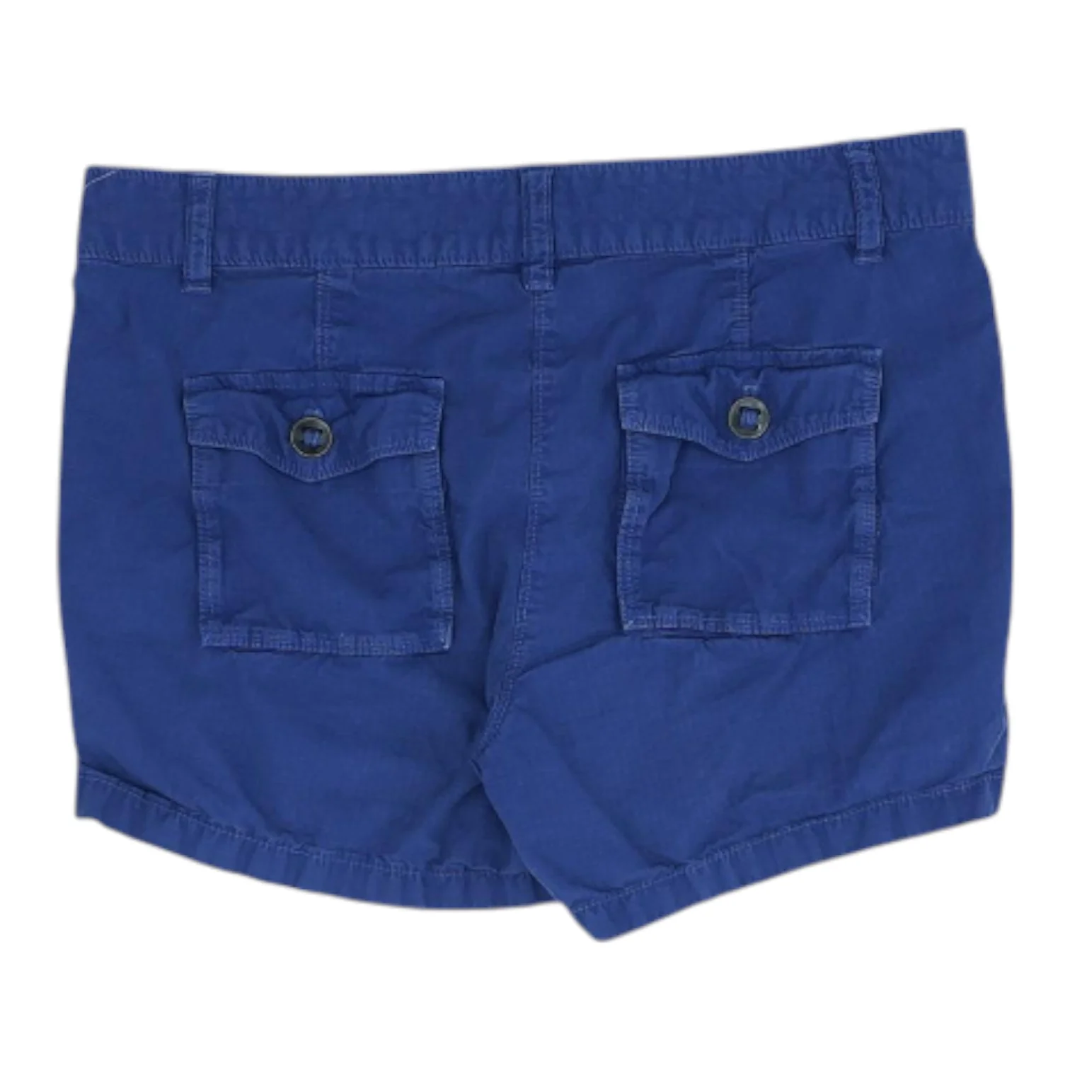 Blue Solid Shorts - Image 2