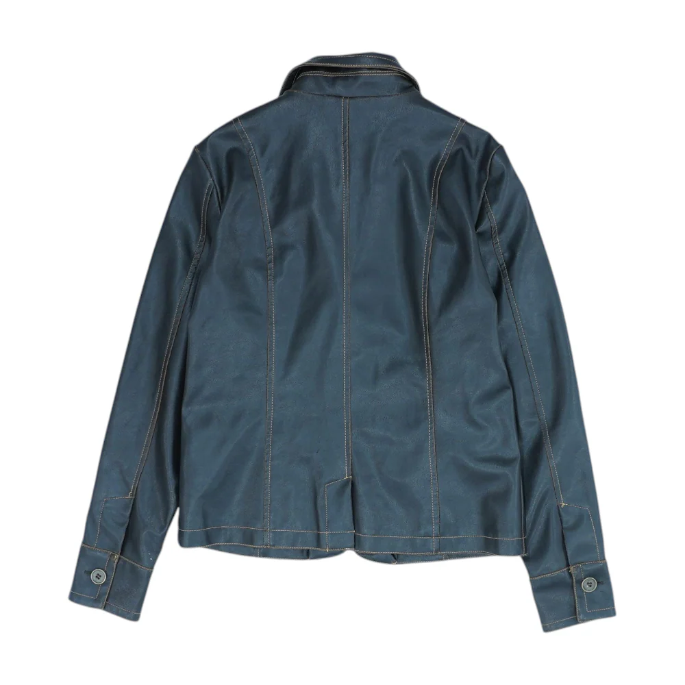 Brown Solid Jacket - Image 2