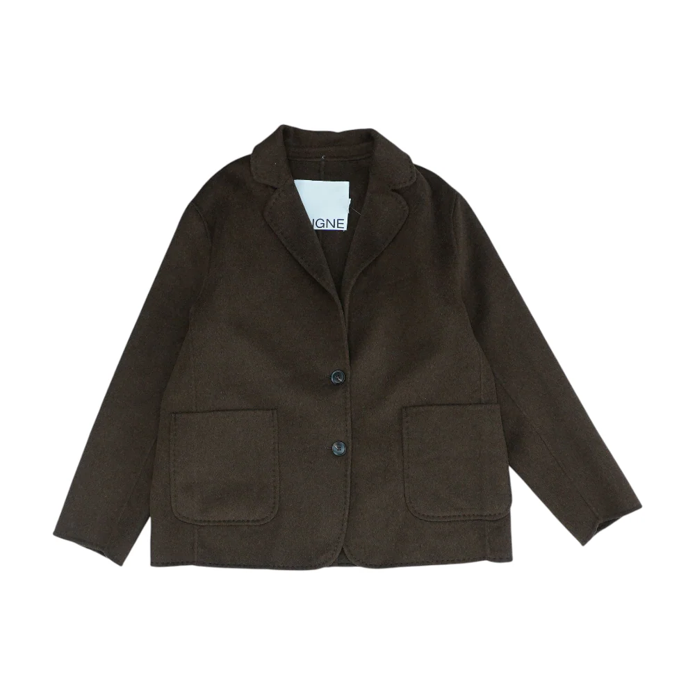 Brown Solid Jacket