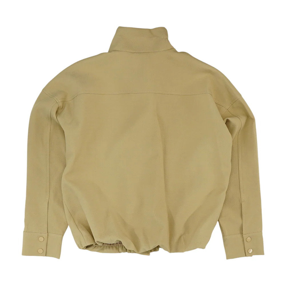 Beige Solid Jacket - Image 2