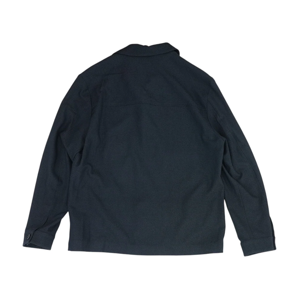 Navy Solid Jacket - Image 2