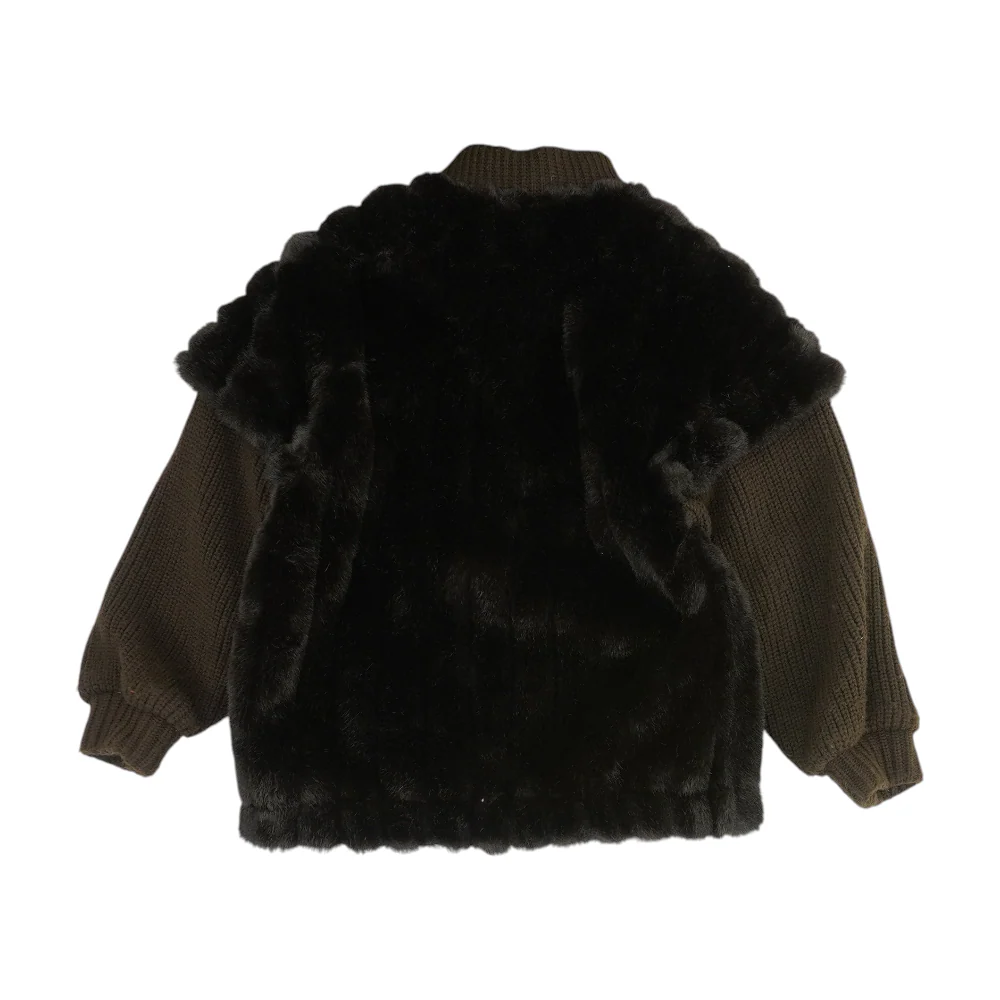 Vintage Brown Faux Fur Jacket - Image 2