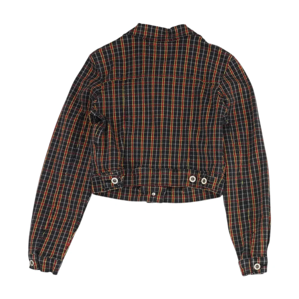 Vintage Navy Plaid Jacket - Image 2