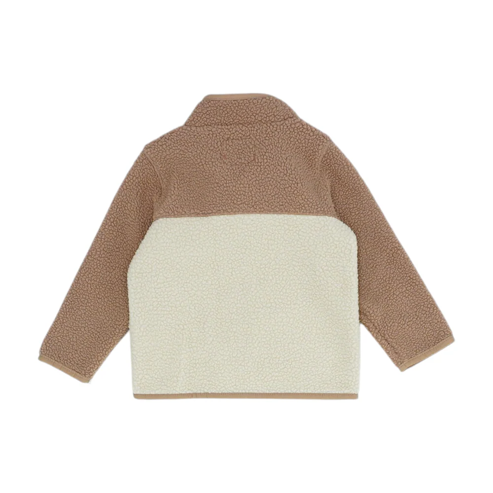 Brown Color Block Jacket - Image 2