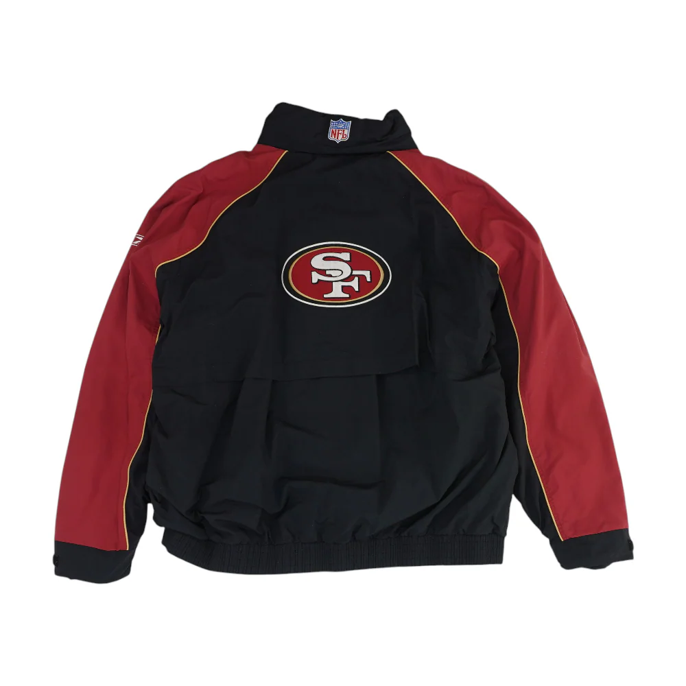 Vintage Black NFL On Field San Francisco 49ers Jacket - Image 2