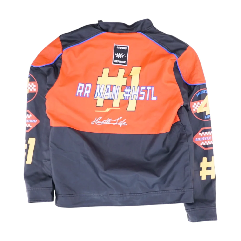 Red Color Block Jacket - Image 2