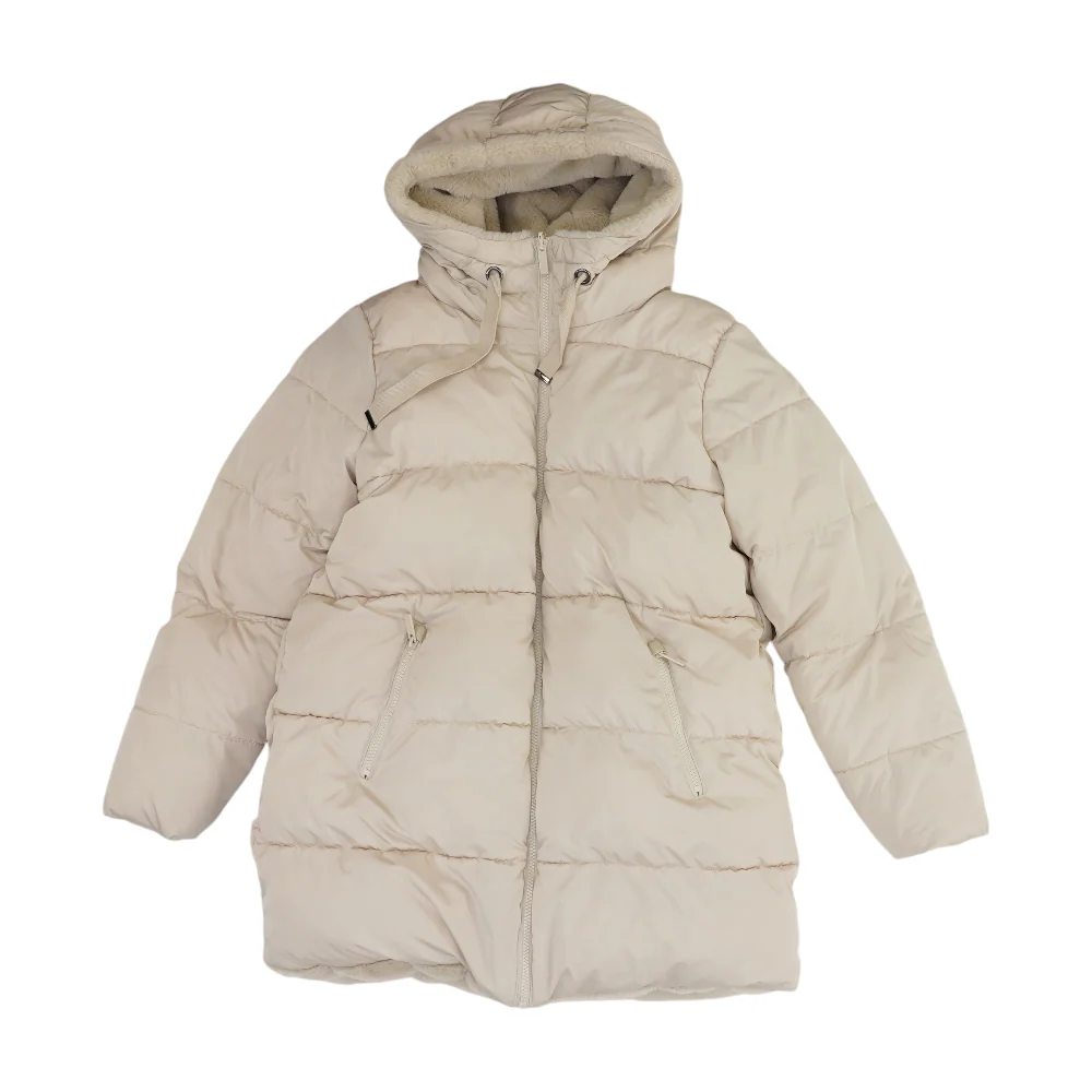 Beige Solid Jacket