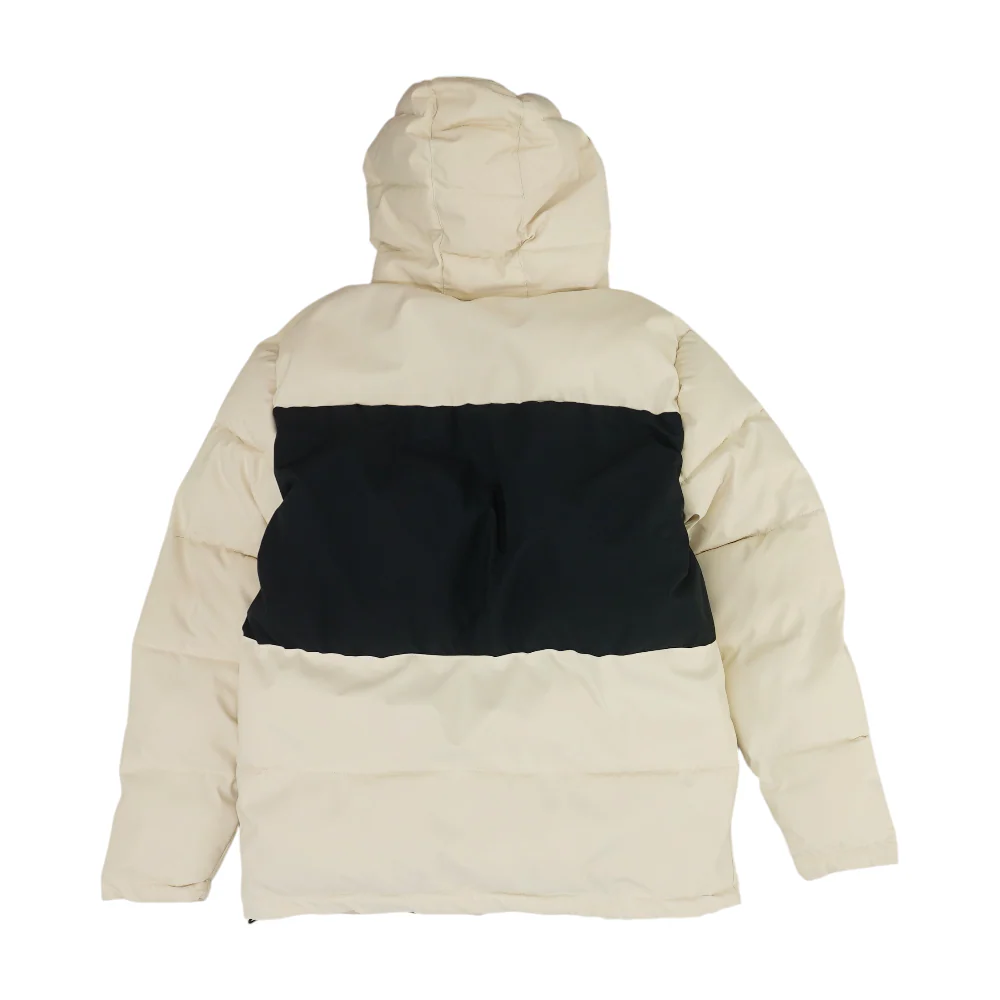 Beige Color Block Coat - Image 2
