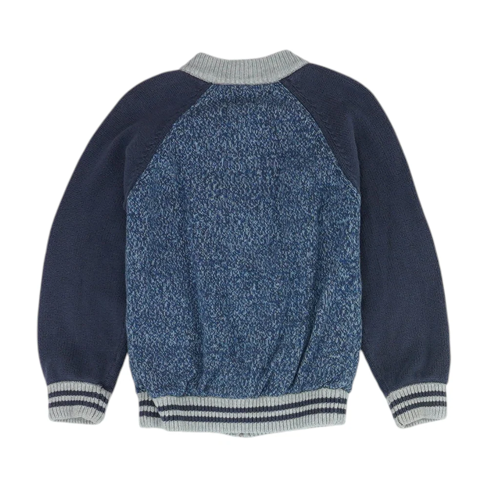 Blue Color Block Jacket - Image 2