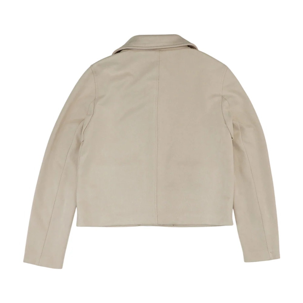 Beige Solid Jacket - Image 2