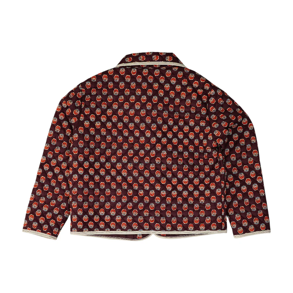 Burgundy Floral Jacket - Image 2