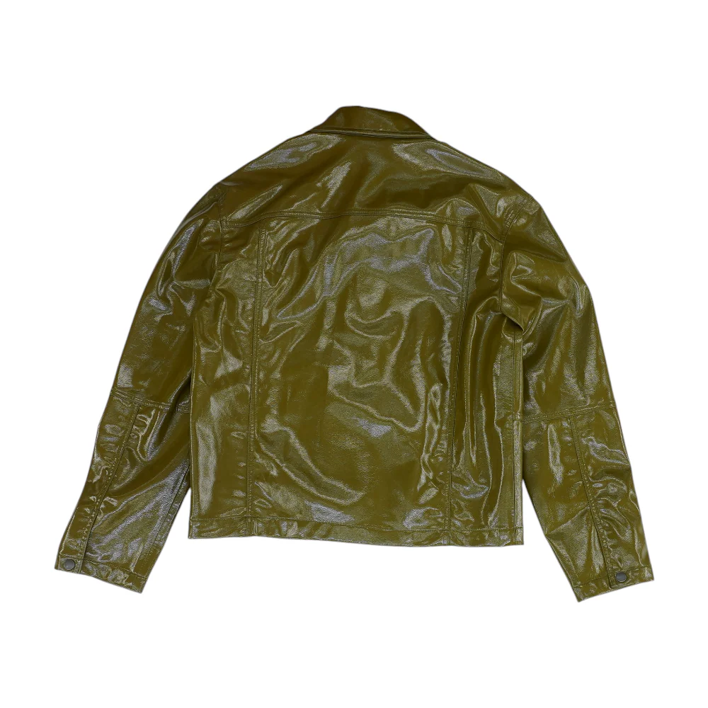 Green Solid Jacket - Image 2