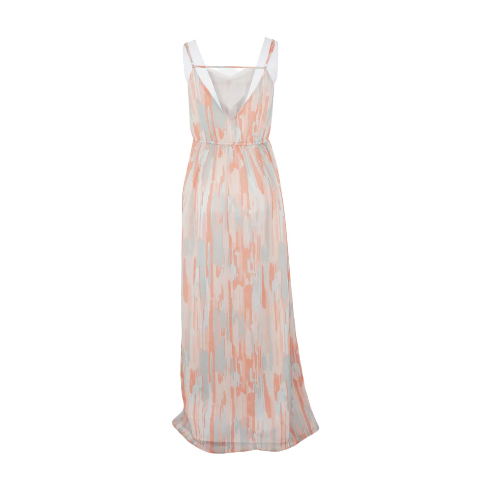 Peach Print Maxi Dress - Image 2