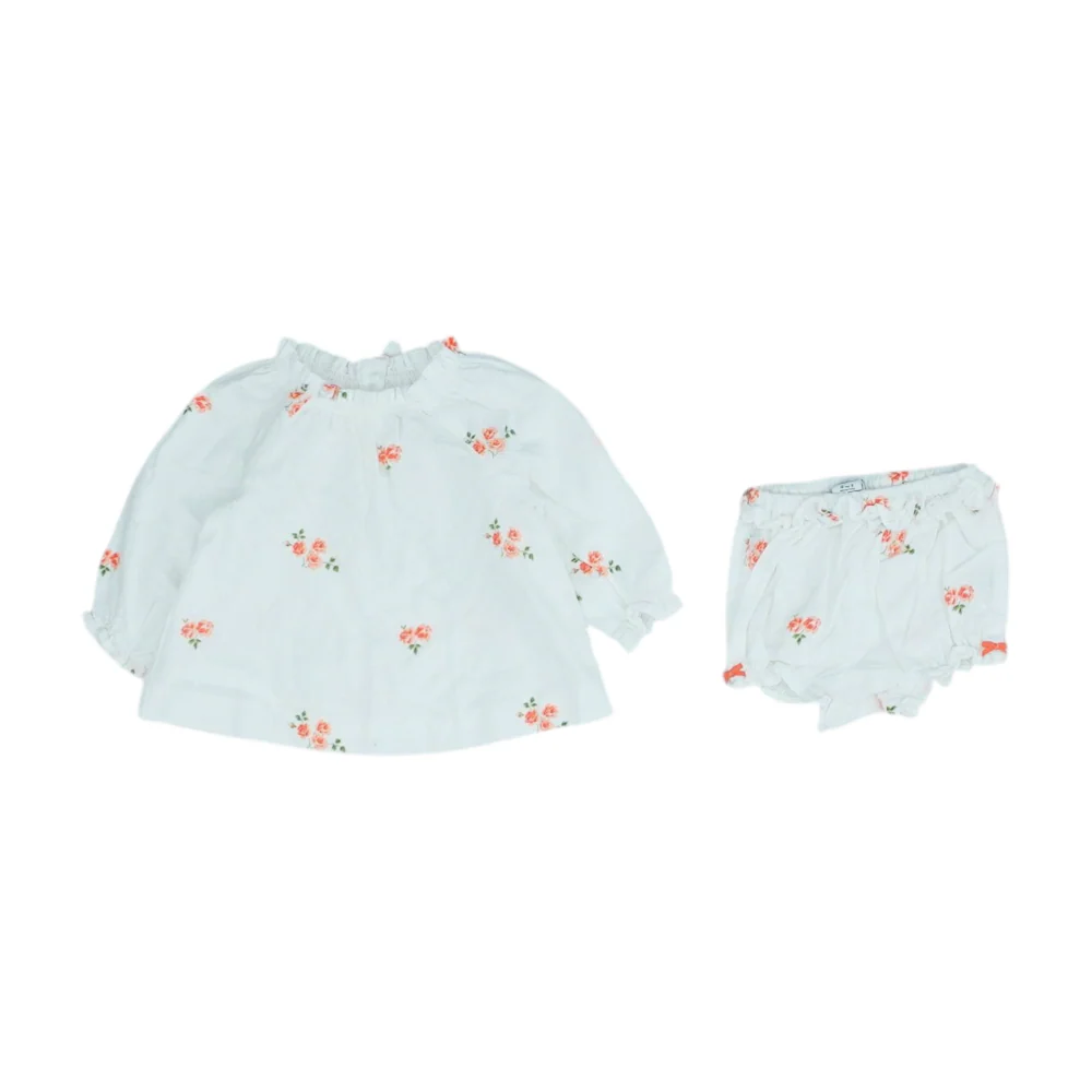 White Floral Long Sleeve Set