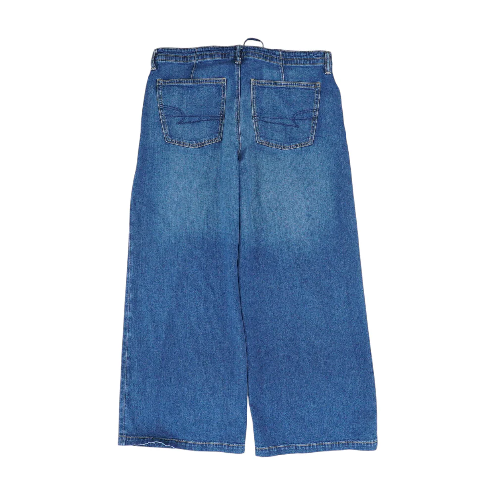 Navy Wide Leg Jeans - Image 2