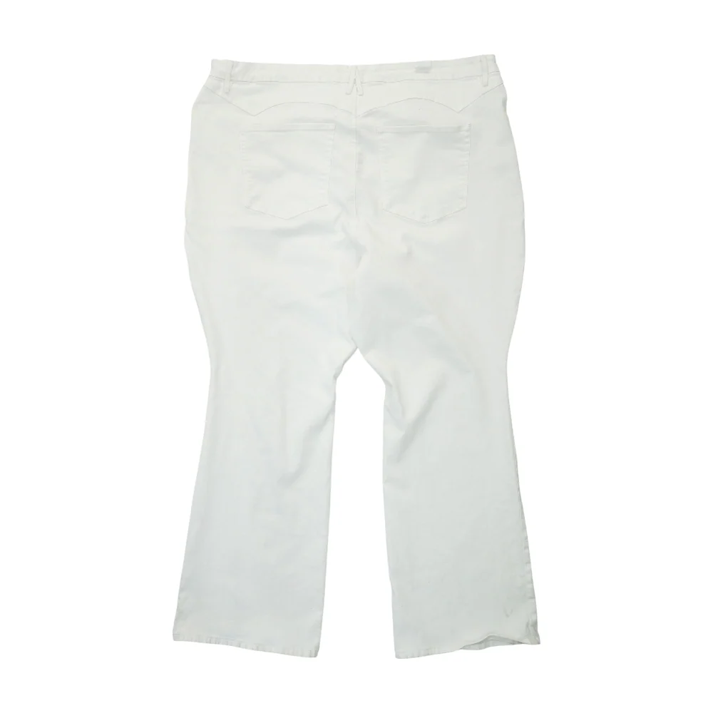 White Plus Wide Leg Jeans - Image 2