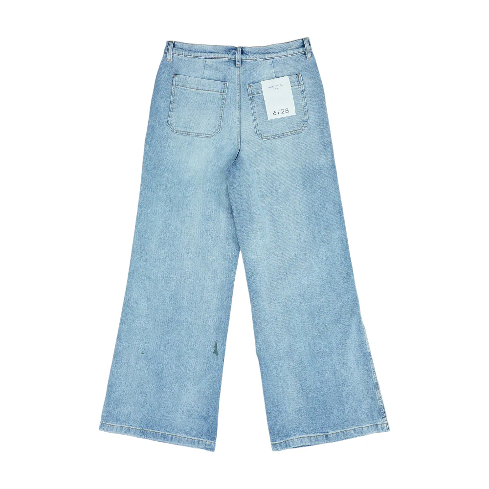Blue Wide Leg Jeans - Image 2