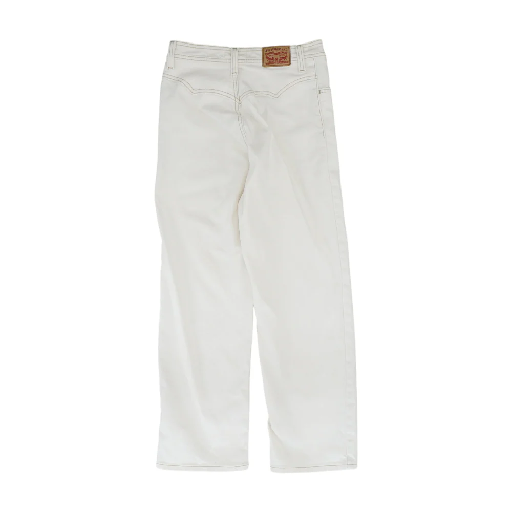 Cream Straight Jeans - Image 2