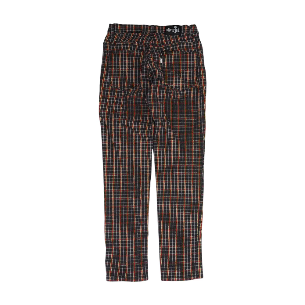 Vintage Navy Plaid Jean - Image 2