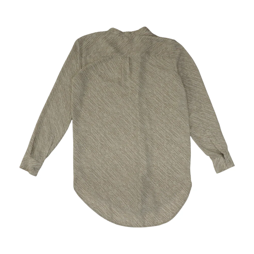 Beige Animal Print Button Down - Image 2