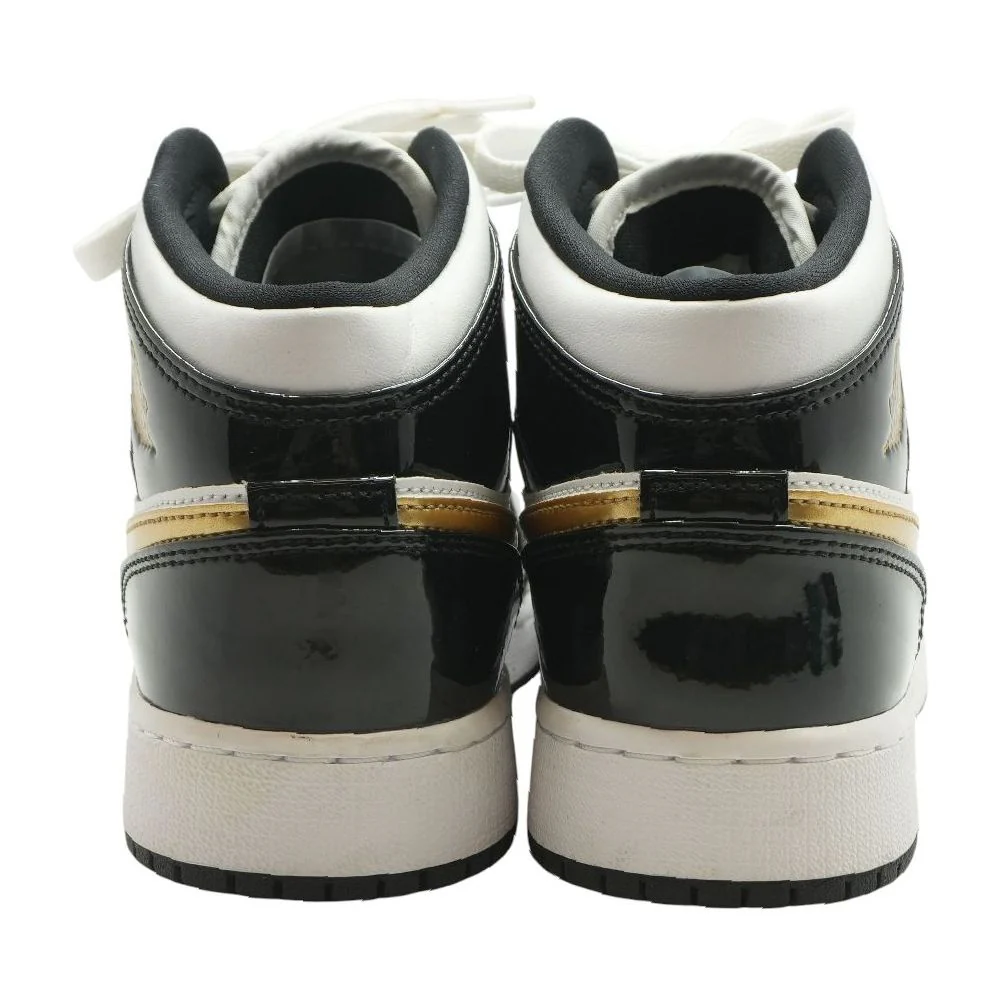 Jordan 1 Mid Black Athletic Shoes - Image 2