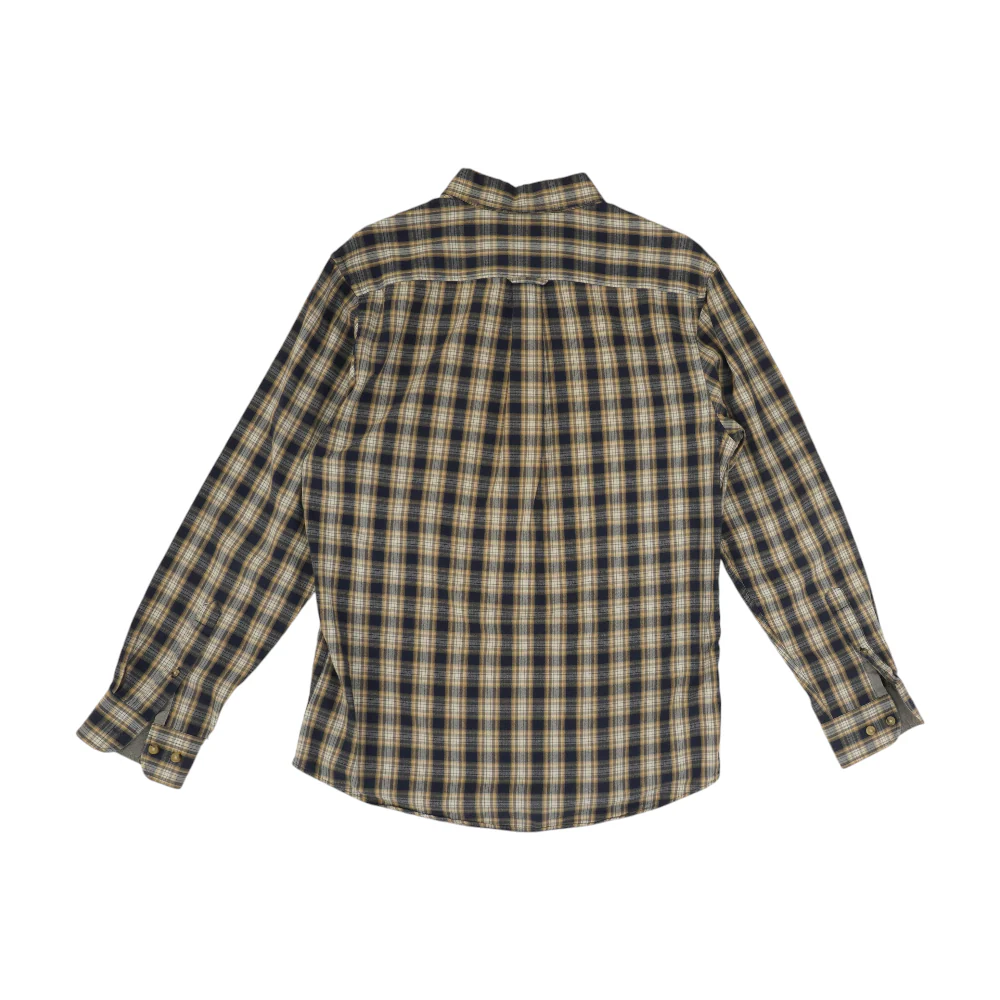 Navy Plaid Long Sleeve Button Down - Image 2