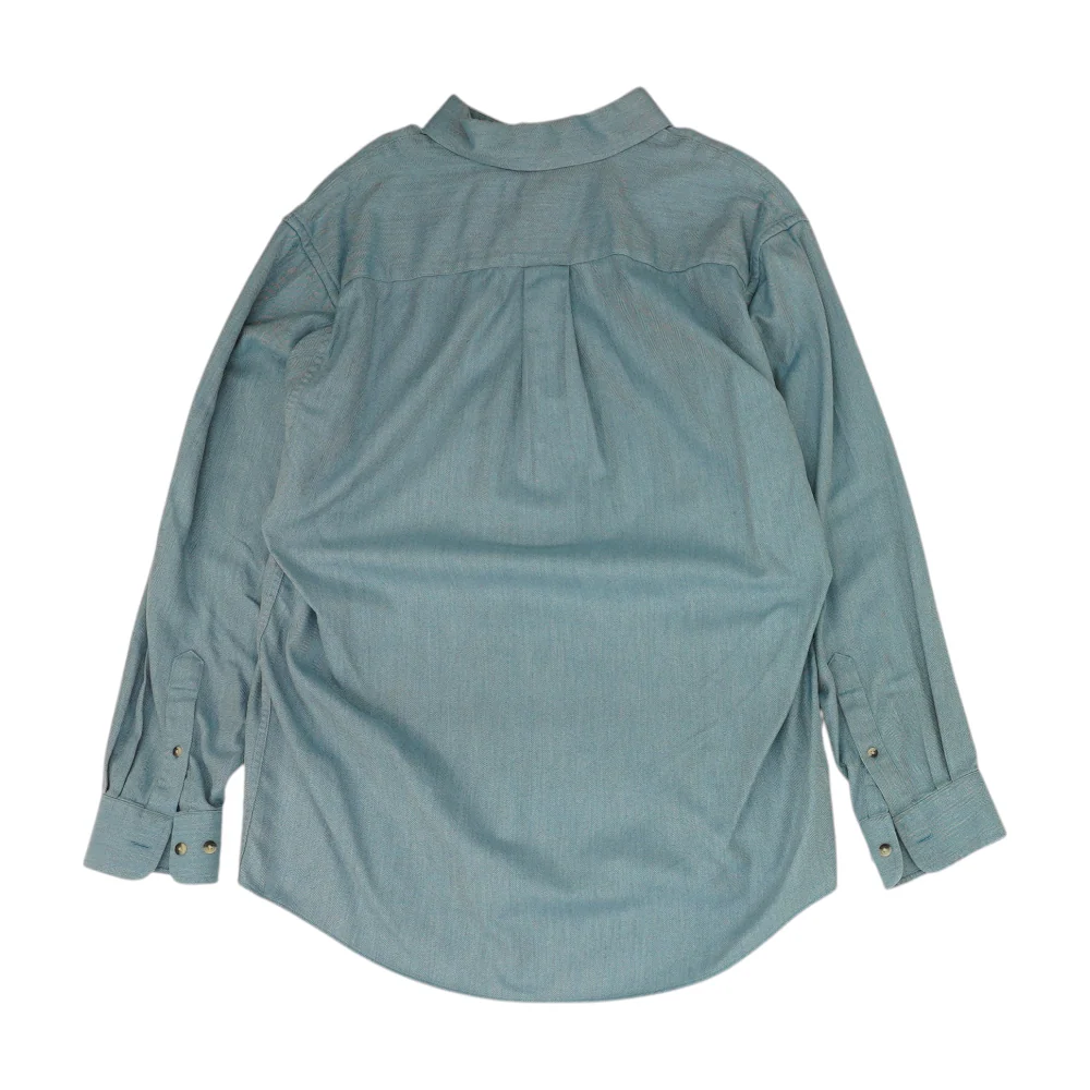 Blue Chevron Long Sleeve Button Down - Image 2