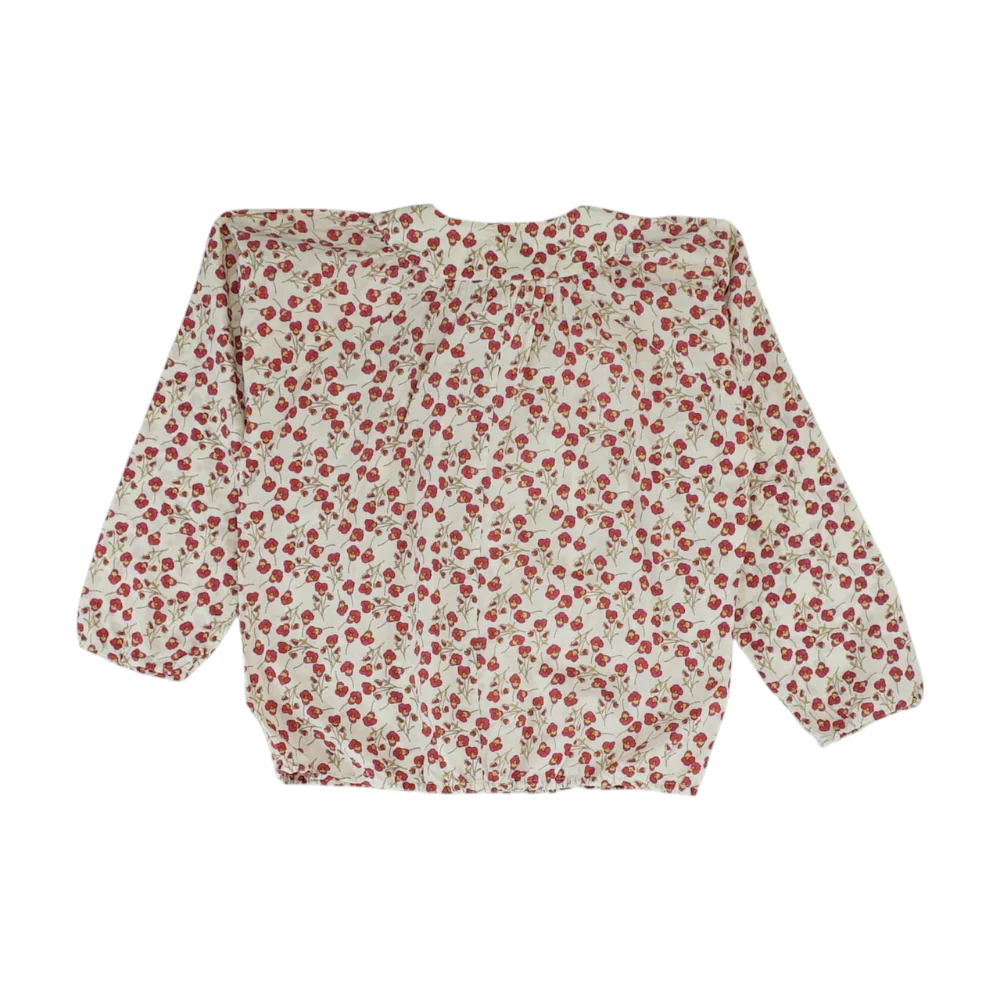 Beige Floral Blouse Dress - Image 2