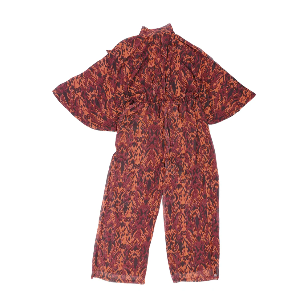 Orange Abstract Jumpsuit