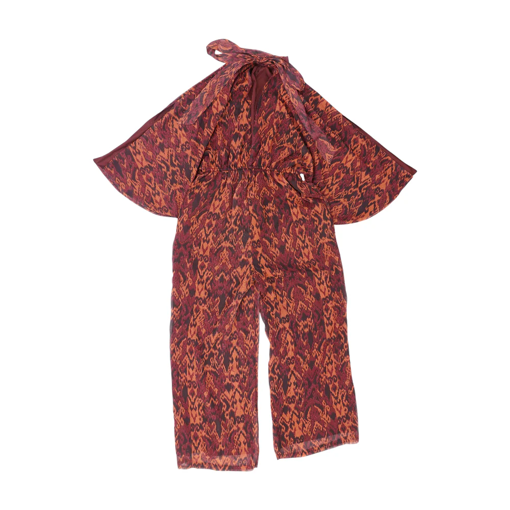 Orange Abstract Jumpsuit - Image 2