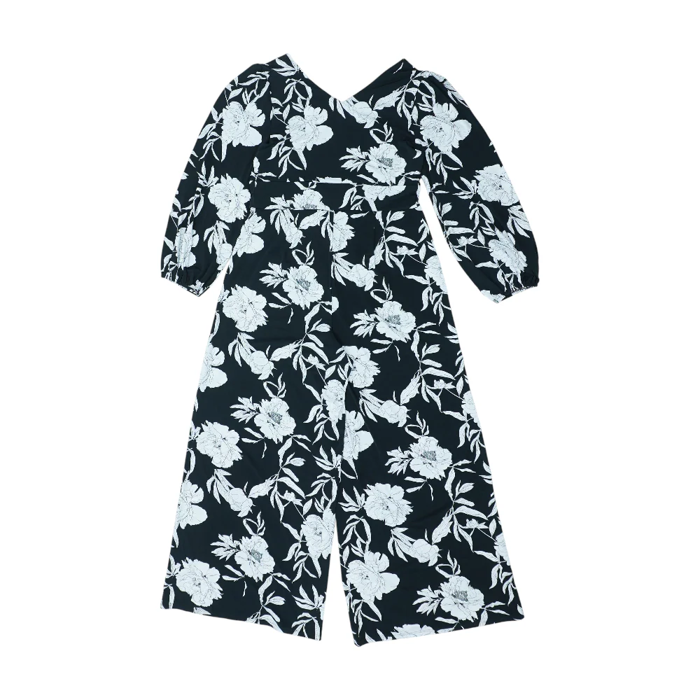 Black Floral Jumpsuit - Image 2