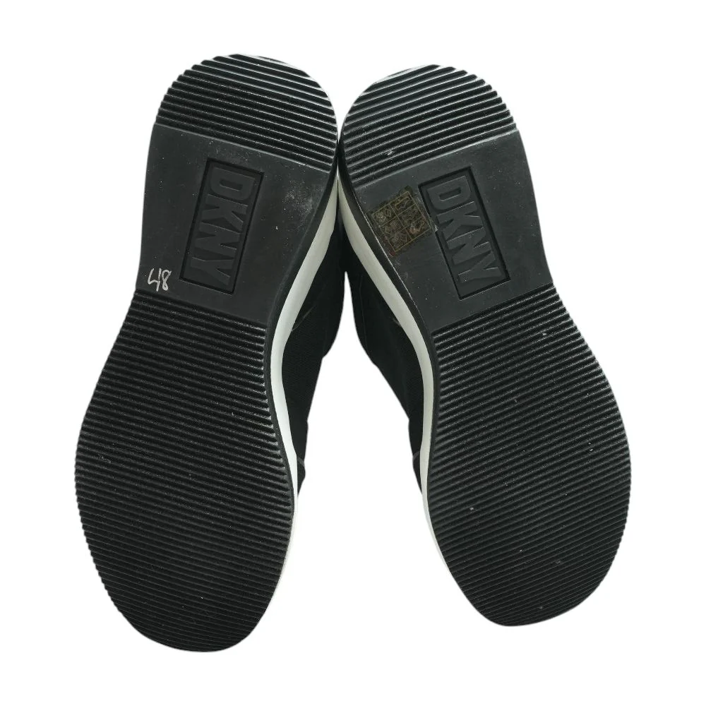 Kalina Wedge Black Low Top Athletic Shoes - Image 3
