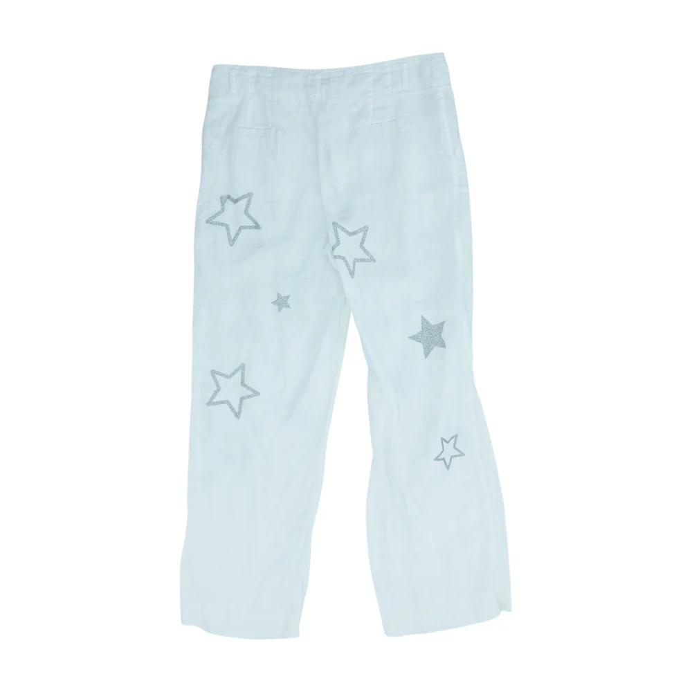 White Graphic Pants - Image 2