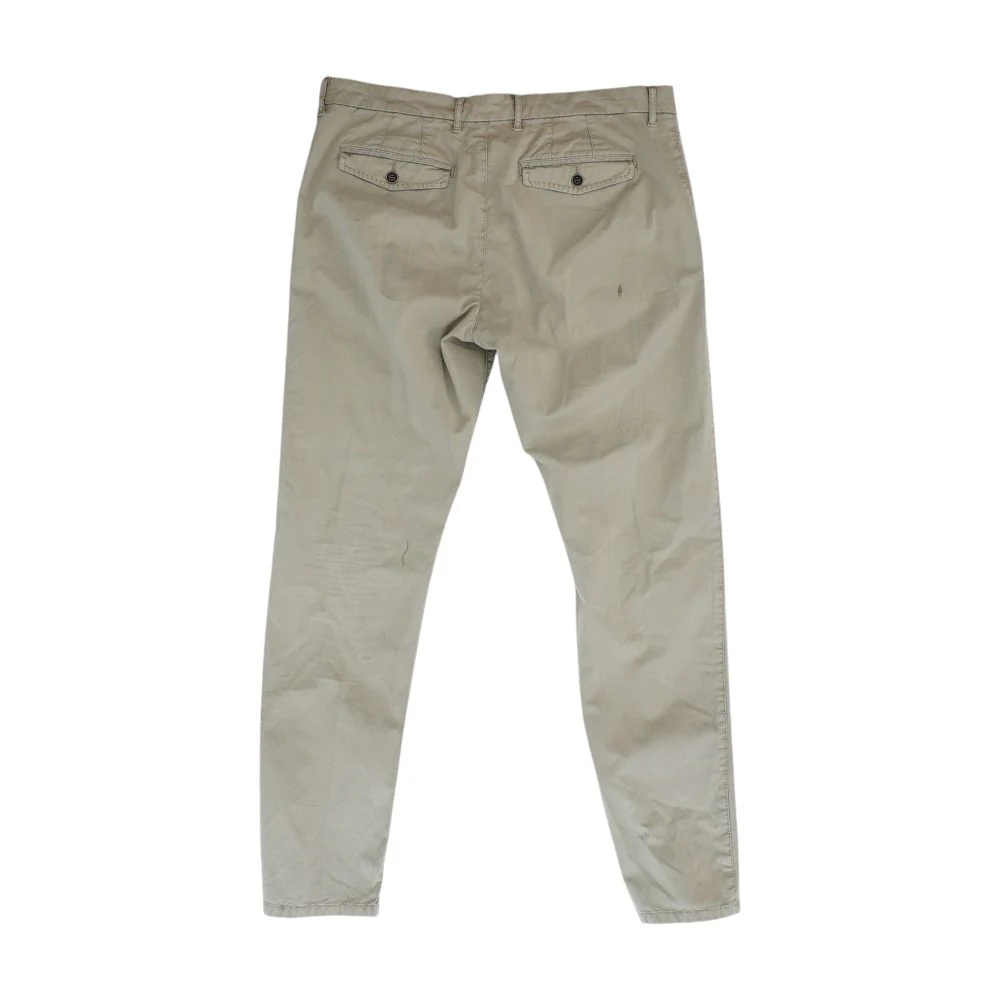 Khaki Solid Chino Pants - Image 2