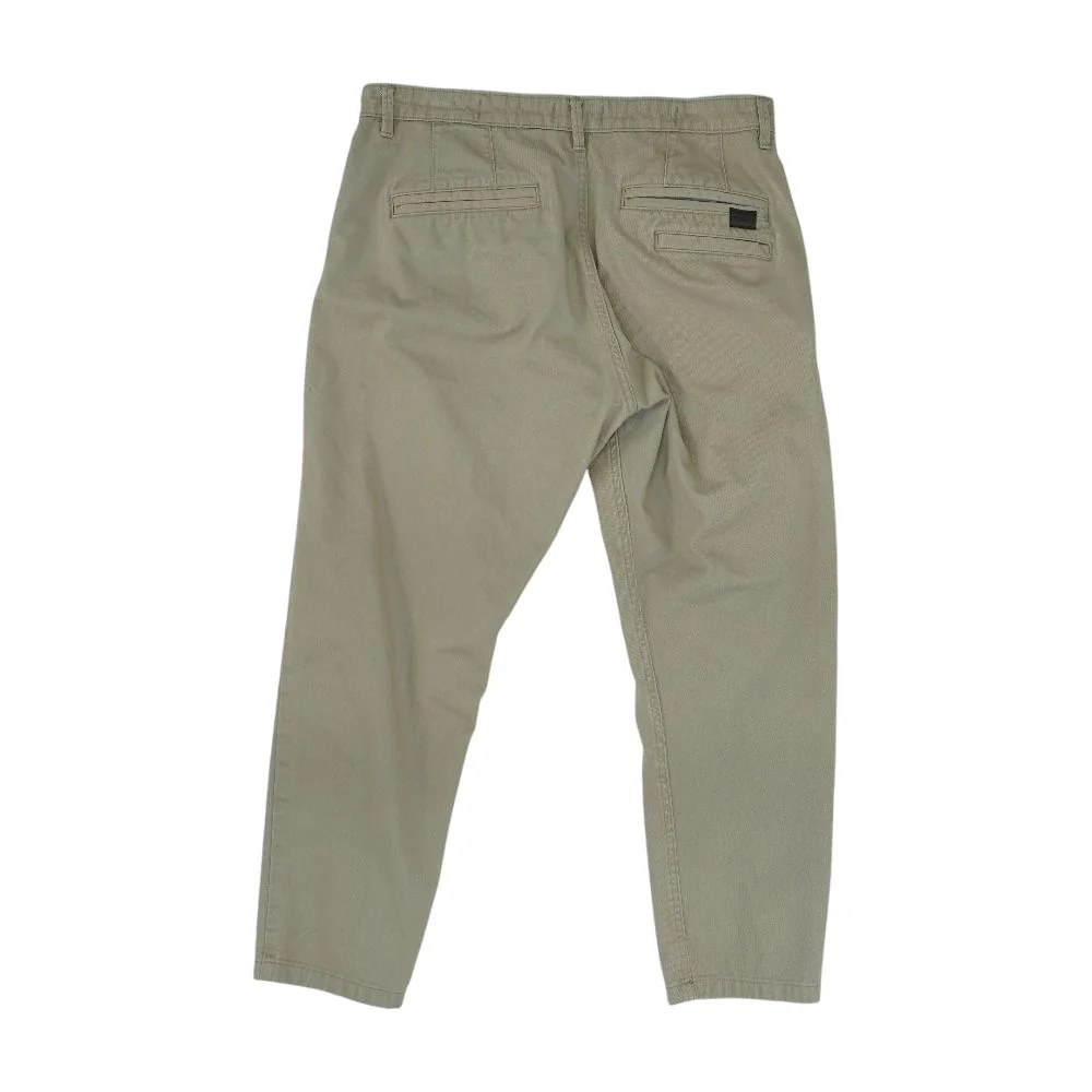 Khaki Solid Chino Pants - Image 2