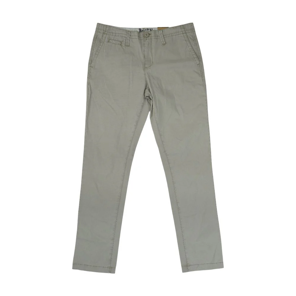 Khaki Solid Chino Pants