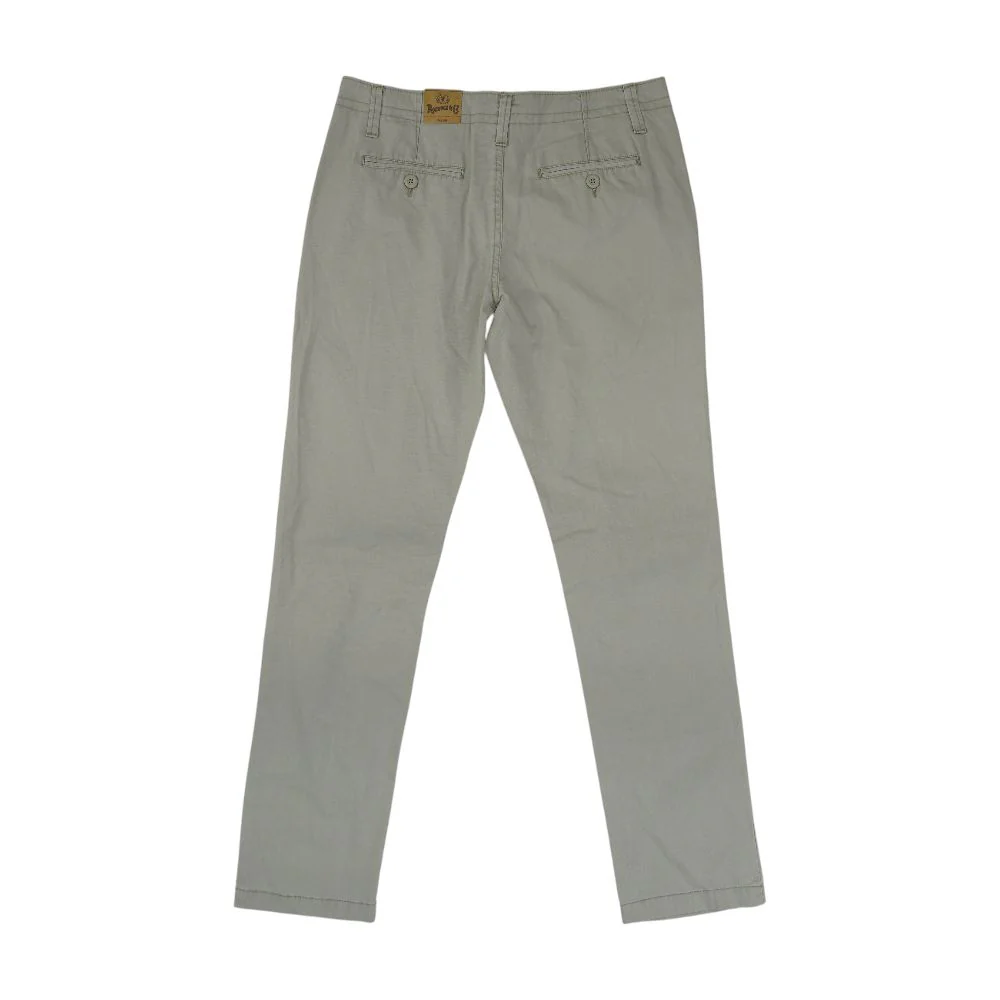 Khaki Solid Chino Pants - Image 2