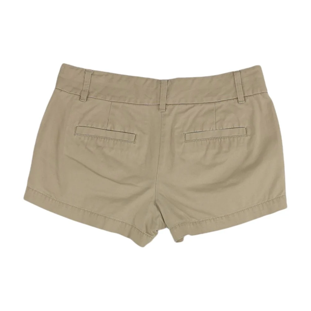 Khaki Solid Chino Shorts - Image 2