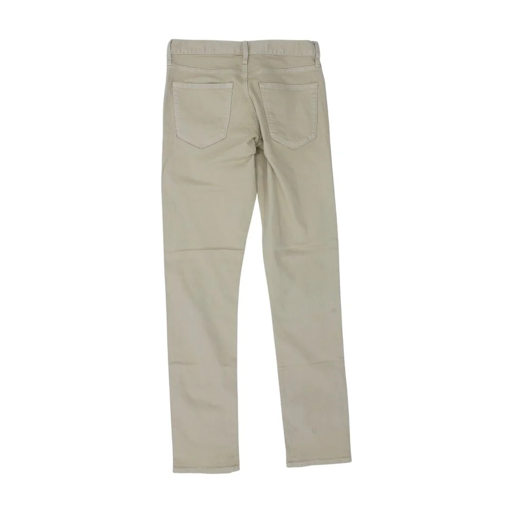 Khaki Solid Five Pocket Pants - Image 2