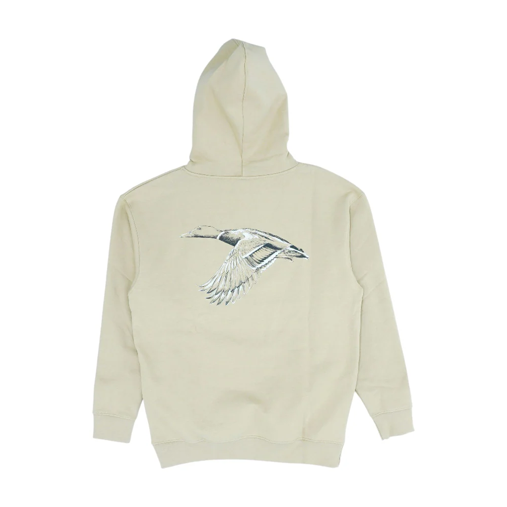 Khaki Solid Hoodie Pullover - Image 2