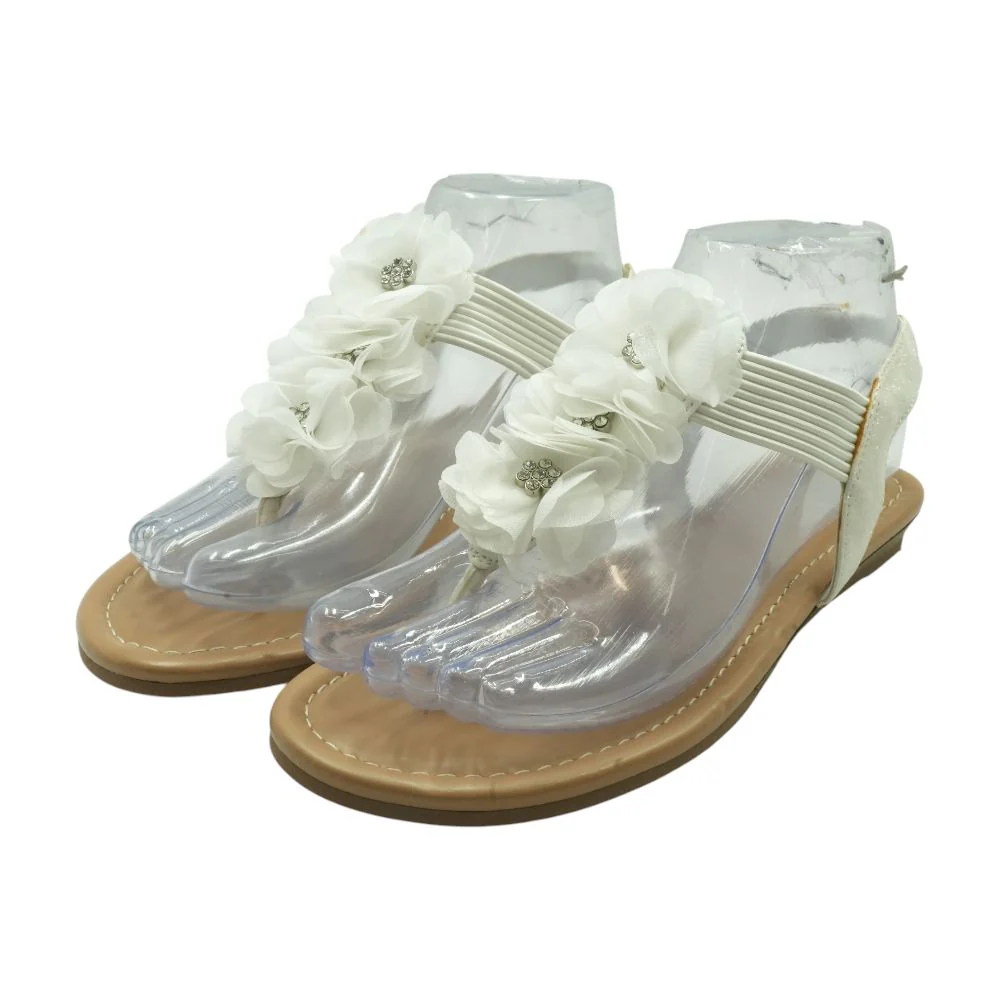 Kiara White Sandals