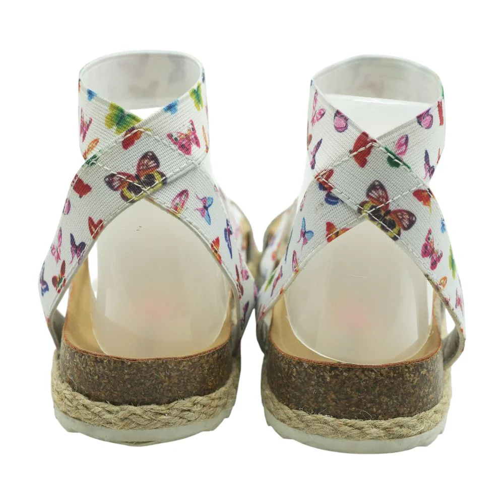 Kimmie Platform White Sandals - Image 2