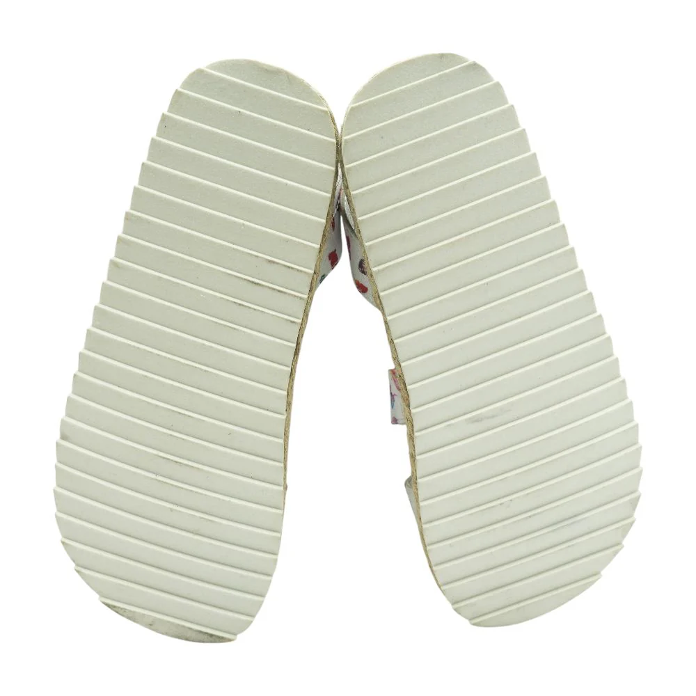 Kimmie Platform White Sandals - Image 3