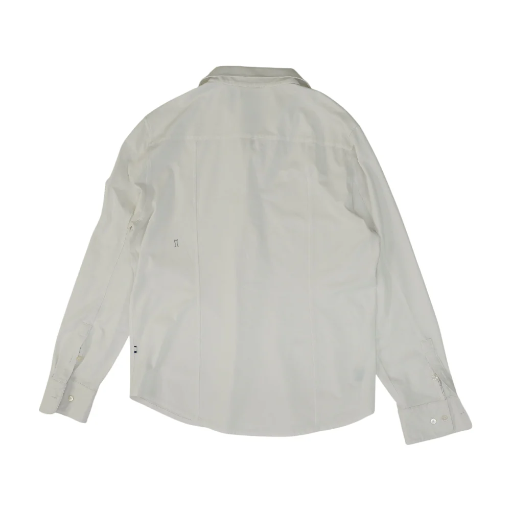 White Solid Long Sleeve Button Down - Image 2