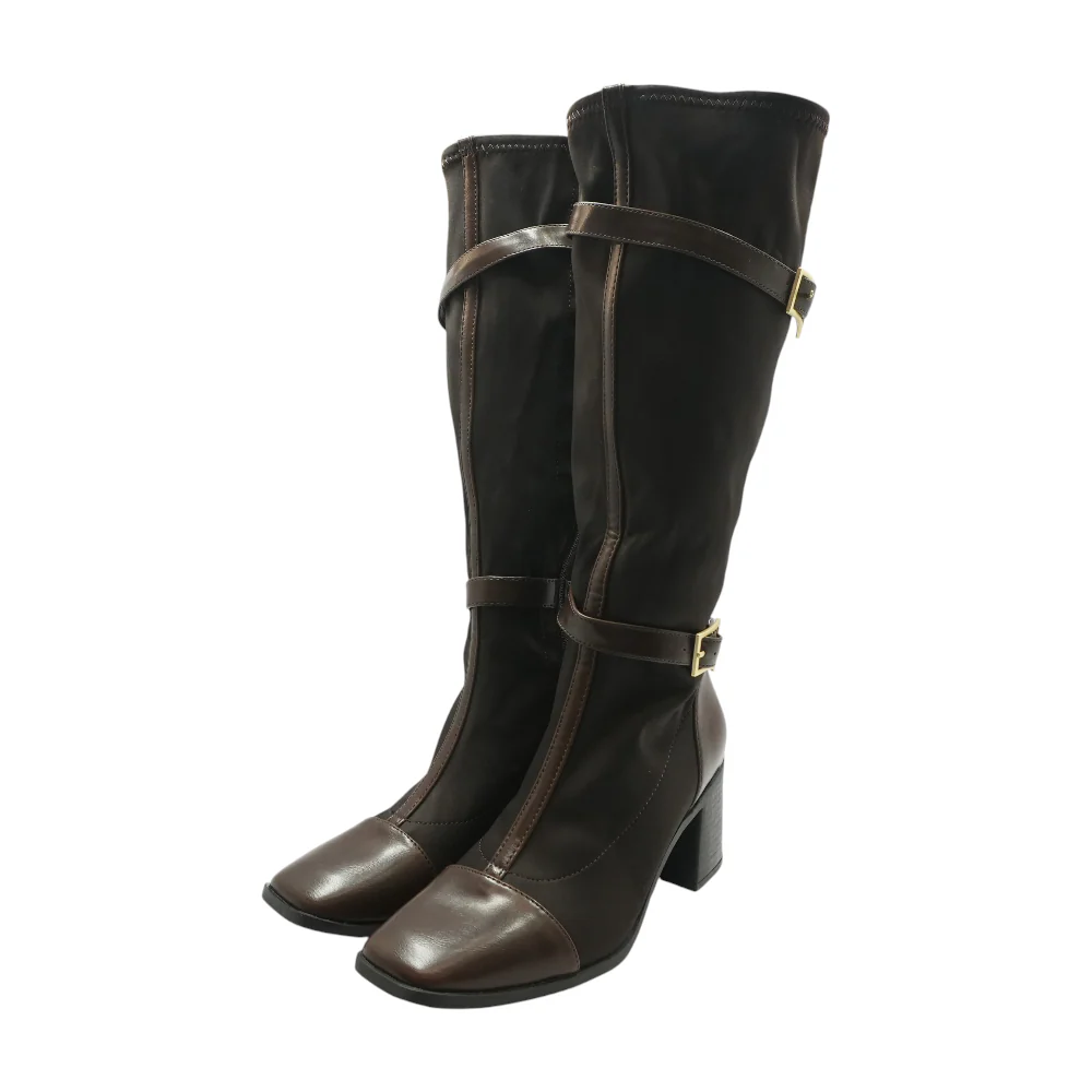 Brown Knee-High Boots
