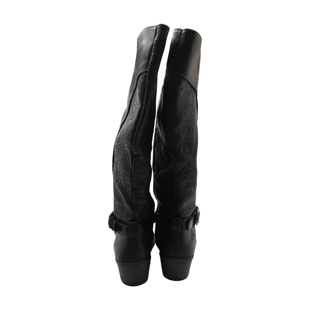 Black Knee-High Boots - Image 2