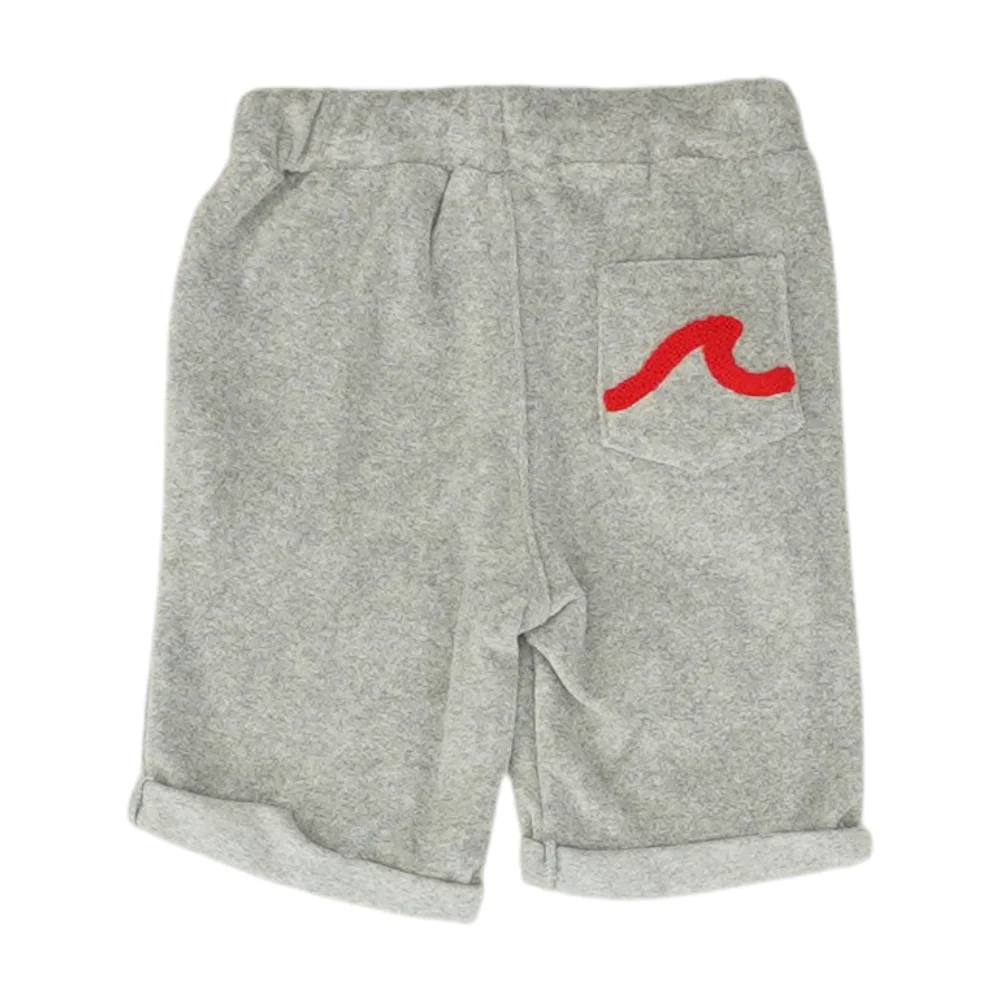 Gray Knit Shorts - Image 2